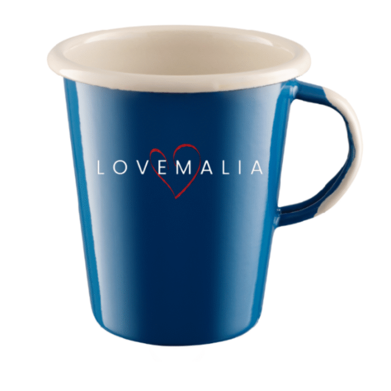 Kubek emaliowany z logo firmy