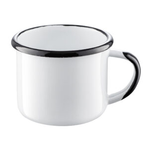 Kubek emaliowany klasyczny biały