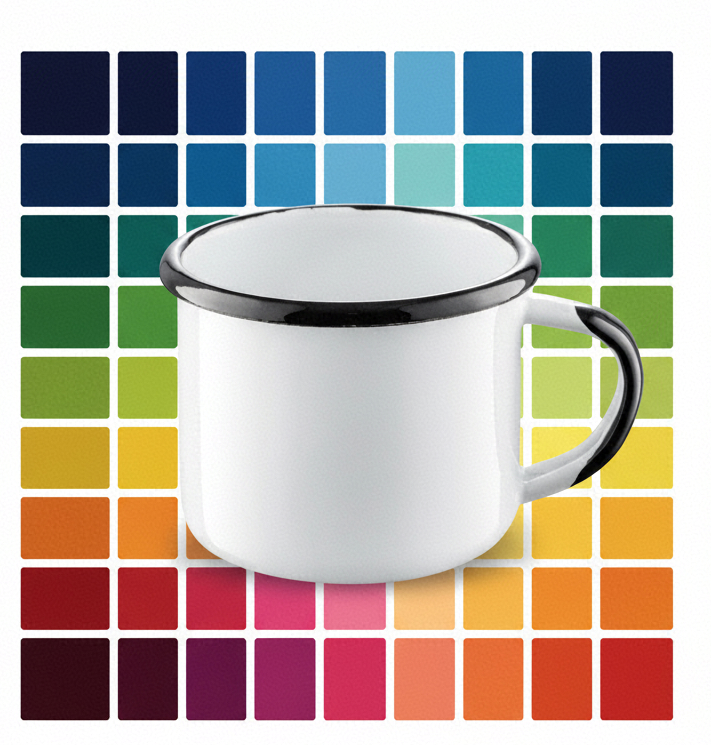 Kolory kubek emaliowany Olkusz