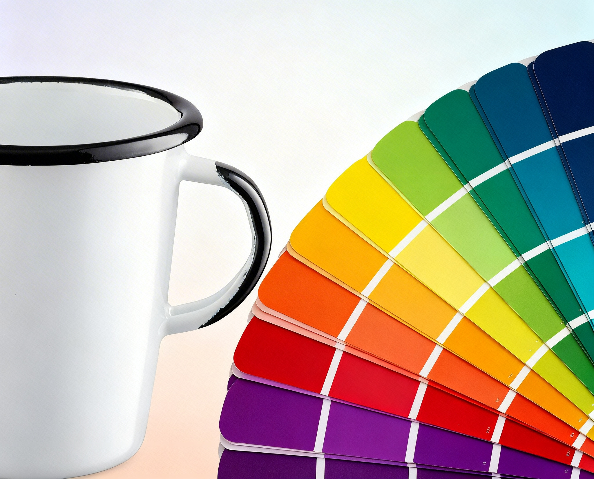 Kolory kubka stożkowego emaliowanego z Olkuskich Wyrobów Emaliowanych